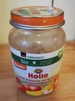 Mängden socker i Compote pomme et banane avec abricot
