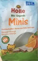Mängden socker i Minis barres aux fruits Banane - Orange
