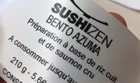 Mängden socker i Sushi zen bento azuma