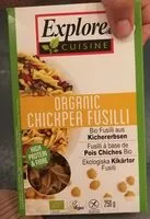 Mängden socker i Orgánico chickpea fusilli