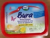 Mängden socker i Bura butter & rsosöl
