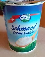Mängden socker i CRÈME FRAÎCHE
