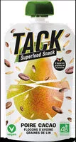 Mängden socker i TACK Superfood Snack Poire Cacao