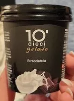 Mängden socker i gelato stracciatella