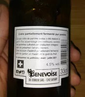 Mängden socker i Cidre de pommes