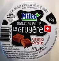 Mängden socker i Yogourt au lait de la Gruyère caramel