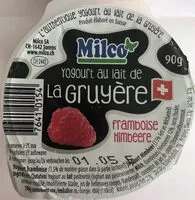 Mängden socker i Yogourt au lait de la Gruyère Framboise