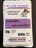 Mängden socker i Plaisir intense chocolat au lait sans lactose
