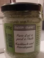 Mängden socker i Purée d'ail et persil à l'huile