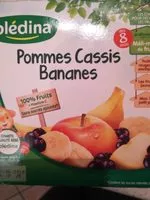 Mängden socker i Pommes cassis banane