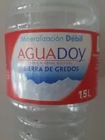 Mängden socker i Agua mineral Aguadoy 1,5 L