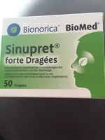 Mängden socker i Sinupret forte dragées