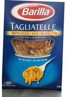 Mängden socker i Pasta, Tagliatelle with eggs