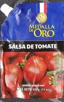 Mängden socker i Medalla de Oro Salsa de Tomate