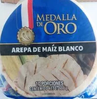 Mängden socker i arepa de maíz blanco