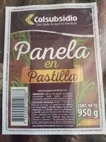 Mängden socker i Panela en pastilla
