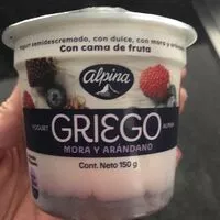 Mängden socker i Yogur griego mora y arándano