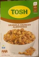 Mängden socker i Tosh Granola Crunchy Almendras