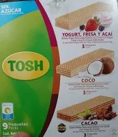 Mängden socker i Galletas wafer tosh sin azucar