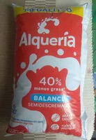 Mängden socker i Leche Megalitro alquería 40% balance semidescremada