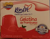 Mängden socker i konfyt Gelatina de frambuesa