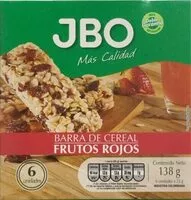 Mängden socker i Barra de cereal frutos rojos