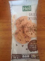 Mängden socker i Heil Galletas integrales con avena y chips sabor a chocolate
