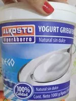 Mängden socker i Yogurt griego entero Alkosto