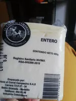 Mängden socker i queso mozzarela entero