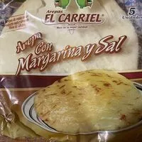 Mängden socker i Arepa con Margarina y Sal