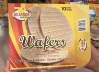 Mängden socker i Wafers with caramel spread