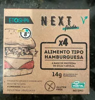 Mängden socker i Alimento tipo hamburguesa