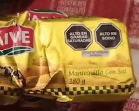 Mängden socker i Mantequilla con sal 180g