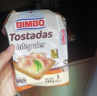 Mängden socker i tostadas integrales bimbo