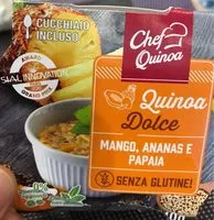 Mängden socker i Quinoa dolce mangue annanas papaye