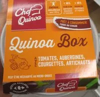 Mängden socker i Quinoa box tomates aubergine, courgette, artichauts