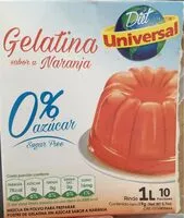 Mängden socker i Gelatina sabor a naranja