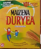 Mängden socker i Maizena Duryea