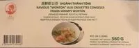 Mängden socker i Raviolis « WONTON » aux crevettes
