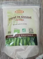 Mängden socker i Farine de banane verte