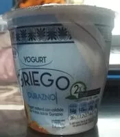Mängden socker i Yogurt Griego Durazno