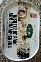 Mängden socker i Risotto de porc aux champignons