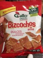 Mängden socker i Bizcochos de arroz