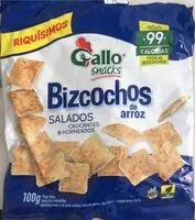 Mängden socker i Bizcochos de arroz