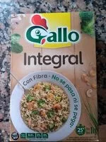 Mängden socker i Arroz integral