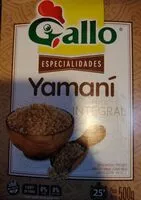 Mängden socker i Yamani arroz integral