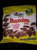 Mängden socker i Bizcocho tipo tortitas negras