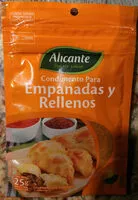Mängden socker i Condimento para empanadas rellenos