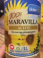 Mängden socker i 100% Maravilla aceite
