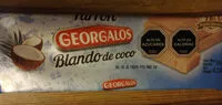 Mängden socker i Turrón blando de coco